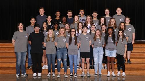Cain Middle School Student Council Honored 